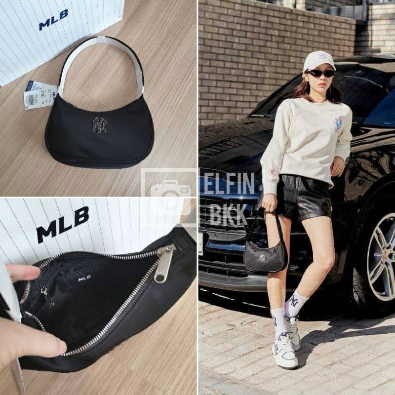 กระเป๋าสะพายโฮโบ MLB nylon hobo bag งานเนี๊ยบ