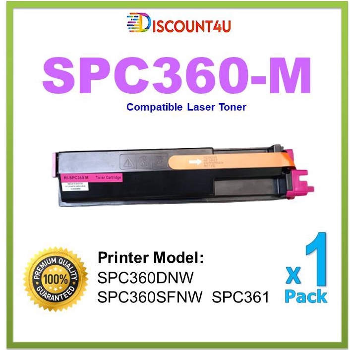 ตลับโทนเนอร์ SPC360-M เทียบเท่าสําหรับเครื่องพิมพ์ Ricoh Spc360Dnw Spc360Sfnw Spc 360 360DNW 360SFNW