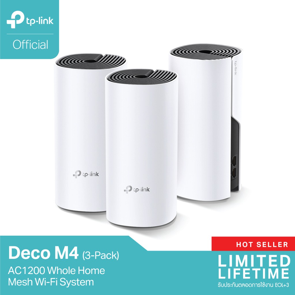TP-Link Deco M4 (3-pack) AC1200 Whole Home Mesh wifi System Gigabit ...