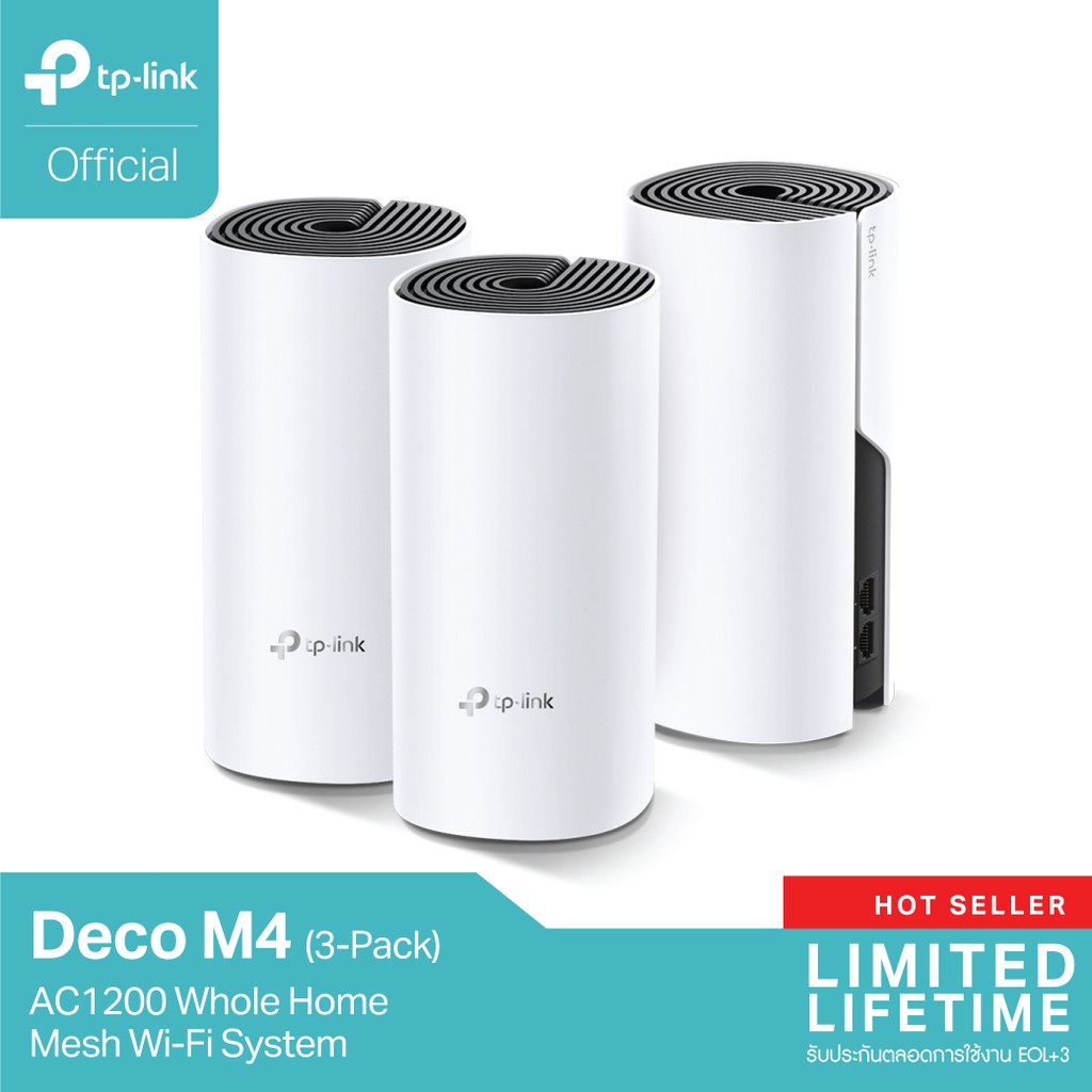 TP-Link Deco M4 (3-pack) AC1200 Whole Home Mesh Wifi System Gigabit ...