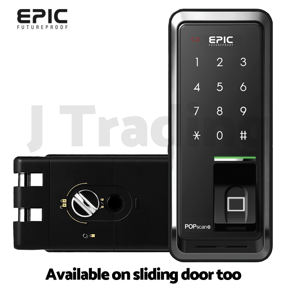 EPIC POPscan H (ฟรี ติดตั้งใน) ลายนิ้วมือ อิเล็กทรอนิกส์ล็อค กลอนประตู ...