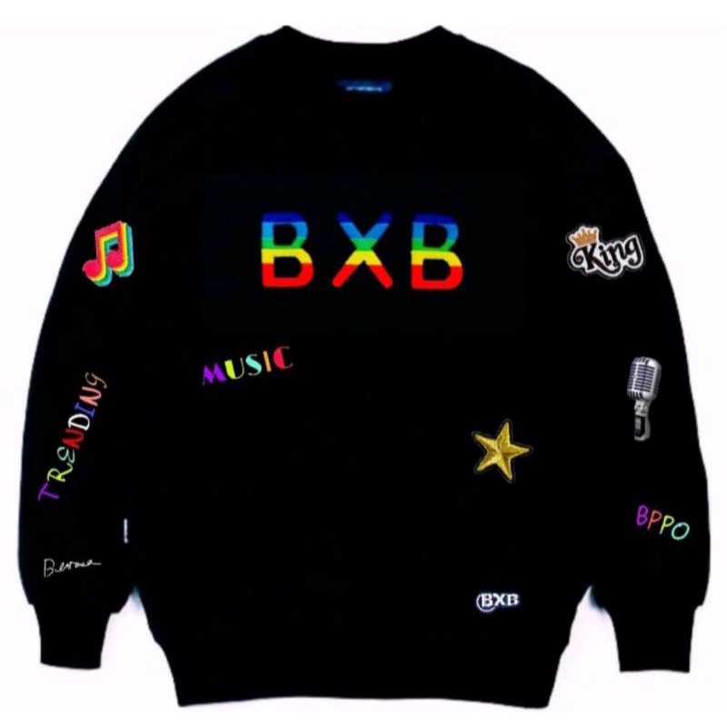 CREWNECK สีดํา BXB**