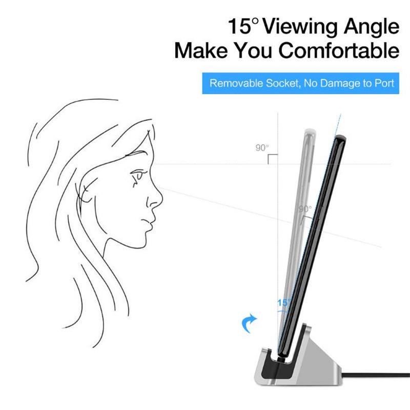 Disour แท่นชาร์จโทรศัพท์มือถือ Micro Type-C 2 In 1 - รูปที่ 3