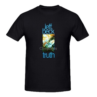 เสื้อยืดวินเทจเสื้อยืดผ้าฝ้าย พิมพ์ลาย Jeff Beck Group Truth สีดํา สําหรับผู้ชาย ILanbf26HIolag57S-5XL