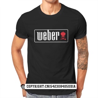 เสื้อยืดผ้าฝ้ายพิมพ์ลายขายดี เสื้อยืดท็อป ขนาดใหญ่ พิมพ์ลาย Weber Outdoor Charcoal Grills Bbq สไตล์พังก์ สําหรับผู้ชาย