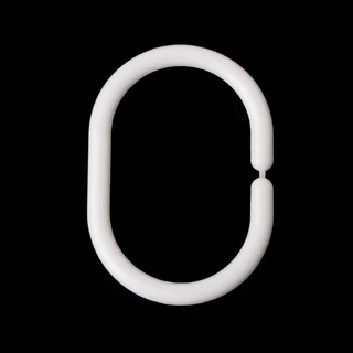 Queen 12 ชิ้น Bendable ห้องน้ําผ้าม่านตะขอ C รูปร่างผ้าม่านอาบน้ําแขวนห่วงอุปกรณ์เสริม