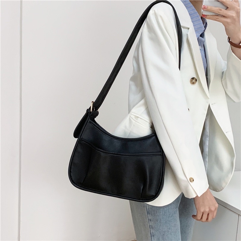 ^พร้อมส่ง #XJ001 กระเป๋าสะพายข้างมินิมอลแฟชั่น🌀