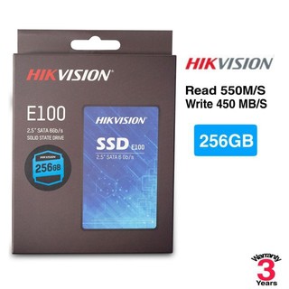 256GB SSD (เอสเอสดี) HIKVISION E100 SATA III 6 Gb/s 2.5 R550MB/S W450MB/S ประกัน 3 ปี