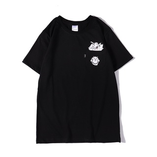 เสื้อขาว - มงคล /RIPNDIP SU1907 ของแข็ง Tees กราฟิก Tees Singlets Statem เสื้อยืดสําหรับผู้ชาย / เส