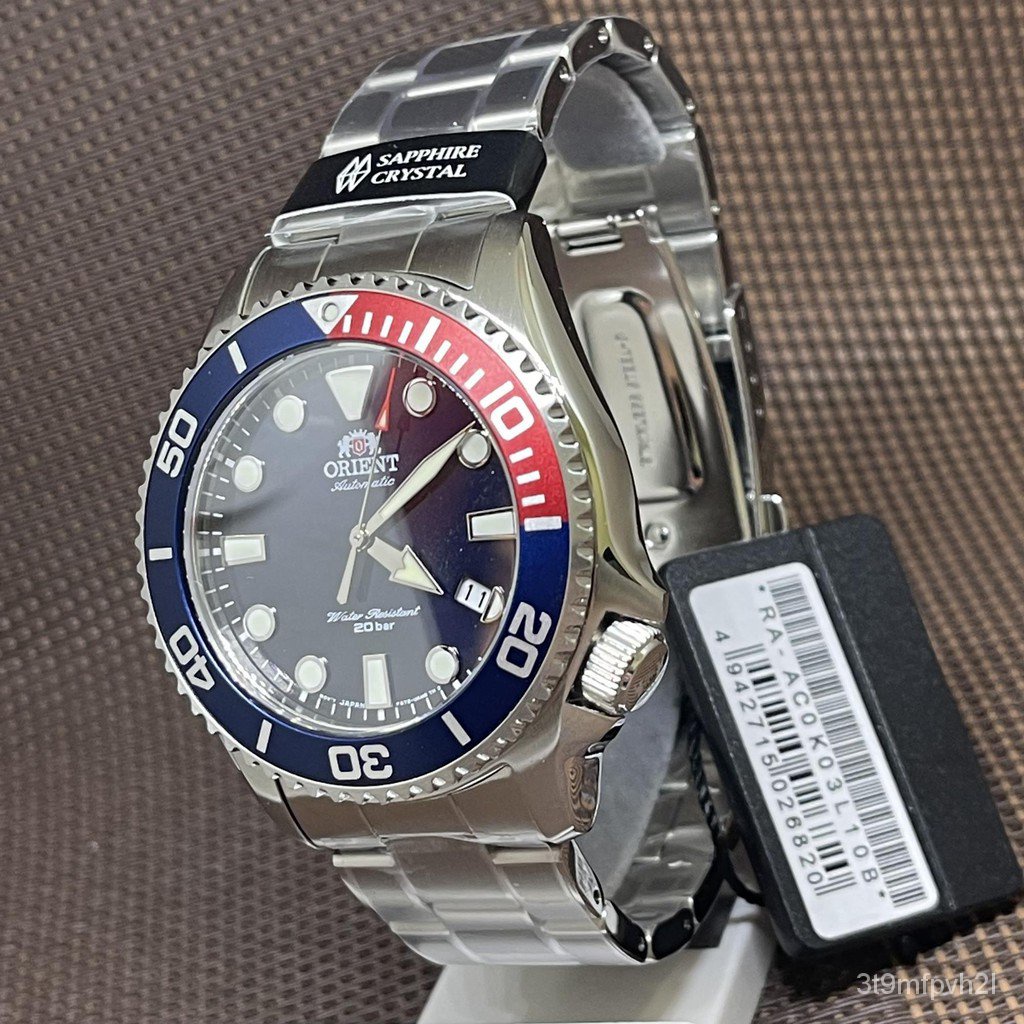 【2021】Orient RAAC0K03L10B Mechanical Sports Pepsi Blue Analog Auto