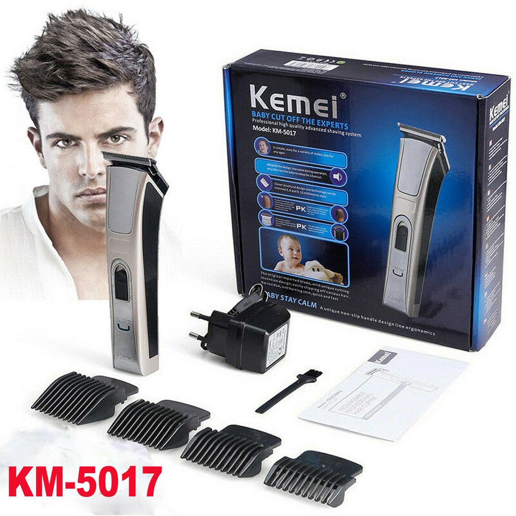 ((รุ่นใหม่ล่าสุด))ปัตตาเลี่ยน แบตตาเลี่ยน ตัดผม kemei km-5017 แข็งแรง ทนทาน