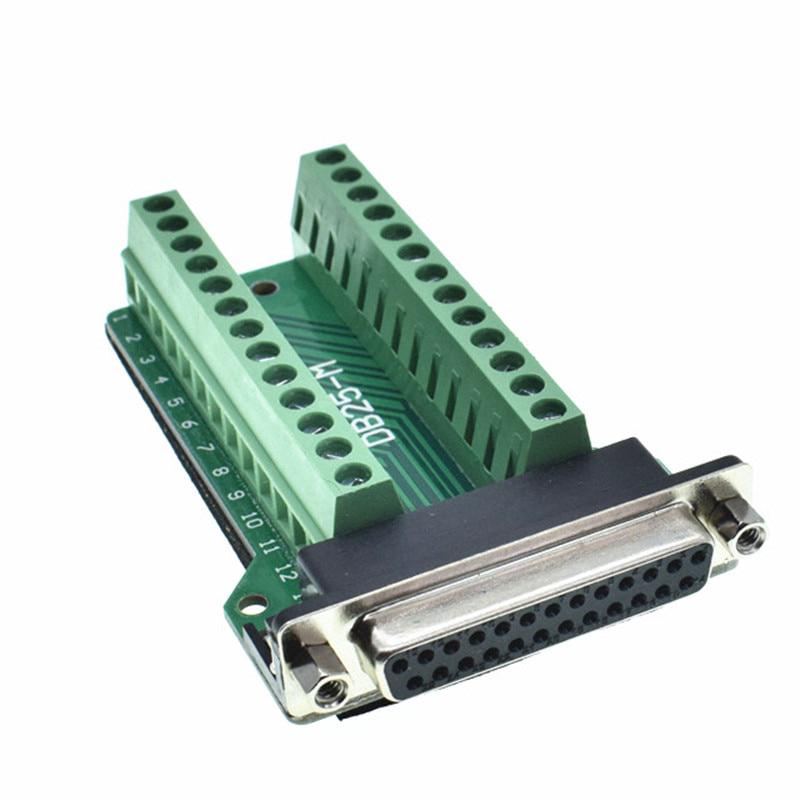 Db 25 D - Hub Female 25 Pin ปลั๊กเชื่อมต่อ Pcb 2 Pinแถวขั้วเชื่อมต่อ