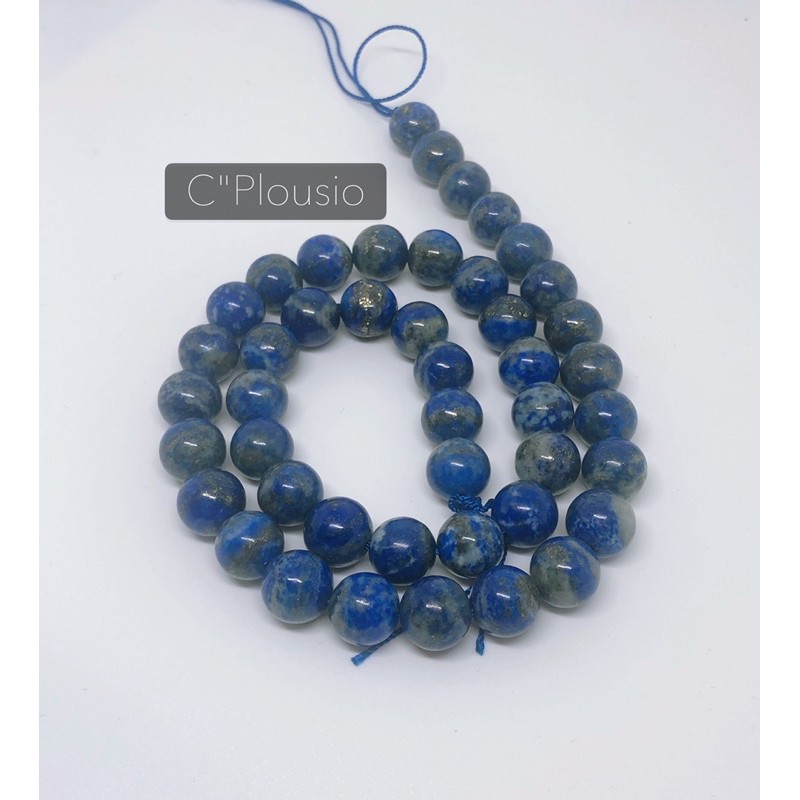 Lapis lazuli Premium หินนำโชค ลาพีส ลาซูลี พรีเมียม สายยาว 6 8 10 12 มม