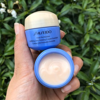 ส่งฟรี Shiseido Vital Perfection Uplifting and Firming Cream Enriched 15ml ครีม AUG02