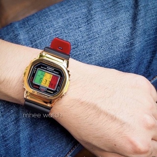DW-5600 Custom RASTA Metal Face Gold  ยักษ์เล็ก
