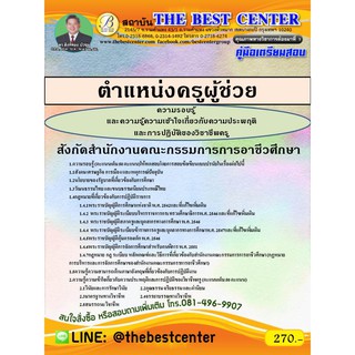 สอบครูผู้ช่วย ความรอบรู้และความประพฤติและการปฏิบัติของวิชาชีพครู สอศ. 2563 