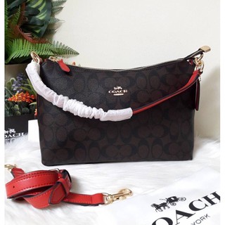 COACH LEWIS SHOULDER BAG IN SIGNATURE CANVAS (COACH F85696)