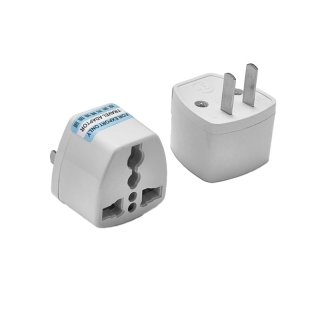 Adapter US Plug 2 ขา แปลงเครื่องใช้ไฟฟ้าจากจีน China เช่น Xiaomi ใช้งานในไทย For UK/US/EU/AU to US Socket Converter