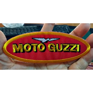 ตัวรีดติดเสื้อ * MOTO GUZZI * ขนาด 12 X 4.5 เซนติเมตร