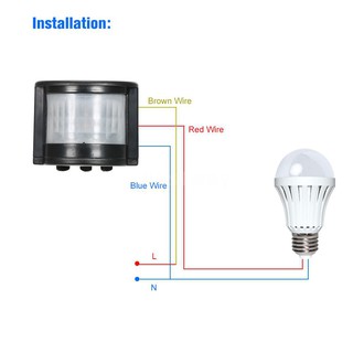 เซนเซอร์ตรวจจับความเคลื่อนไหว 180 องศา PIR Motion Sensor