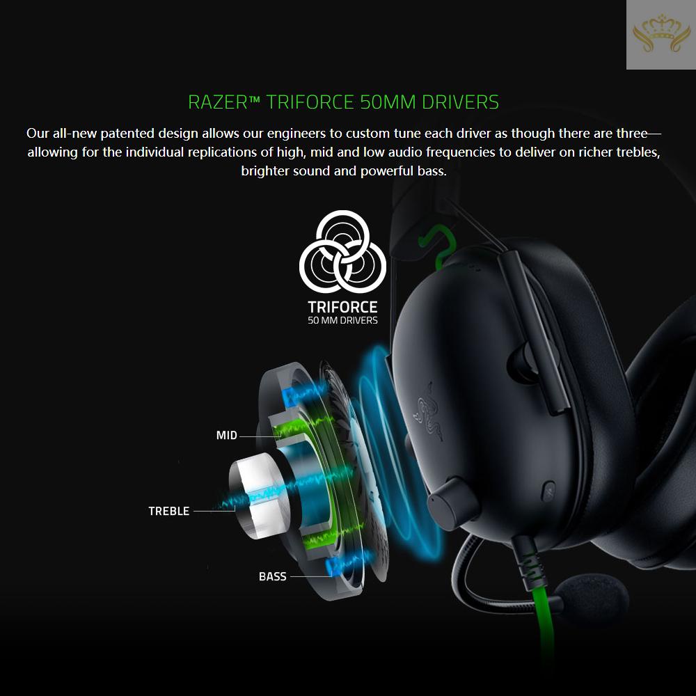 New Razer BlackShark V2 X Gaming Headset w/7.1 Surround Sound/ 50mm Drivers/Memory Foam Cushion Noise Cancelling Over Ear Headphones with Mic Compatible with PC/PS4/PS5/Nintendo Switch/Xbox One/Xbox Series X & S/Mobile #8