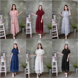 TwinsShopVip💗พร้อมส่ง TW3886 แม็กซี่เดรส คลุมไหล่ off shoulder maxi dress