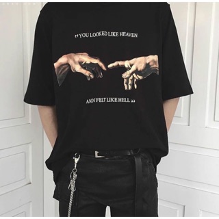 Michelangelo เสื้อยืด รูปมือ