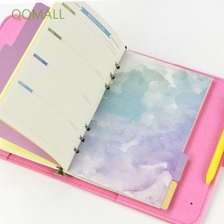 QQMALL Office Supplies Notebook Divider Index Planner Book Loose Leaf Separator Page Cherry Blossoms Style 6-Ring Binder Personal Diary School Supplies Stationery Students Notebook Loose Leaf Binders Binder Index Page
