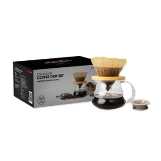 ชุดแก้วดริปกาแฟ ขนาด 300 มล. , 500 มล. , 700 มล. COFFEE DRIP SET Borosilicate Coffee Drip Set Coffee Drip Set