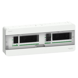 ตู้ไฟฟ้า ตู้ C-UNIT SCHNEIDER SPLIT BUS 8+8/RCCB 63A เบรกเกอร์ ตู้ไฟ งานระบบไฟฟ้า CONSUMER UNIT SCHNEIDER SPLIT BUS 8+8/