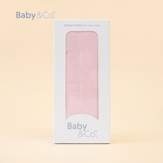 Baby &amp; Co. (New Collection) Swaddle Cloth ผ้าห่อตัวมัสลินคอตตอนขนาด 47"  บรรจุ 1 ชิ้น ชุดที่2