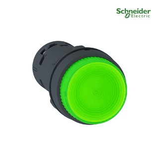 Schneider Electric - สวิตช์ปุ่มกดแบบมีแลมป์, สีเขียว, ขนาด 22 มม, แบบต่อตรง 220 V AC, 1 NO_XB7NW33M1 ที่ร้าน PlugOn