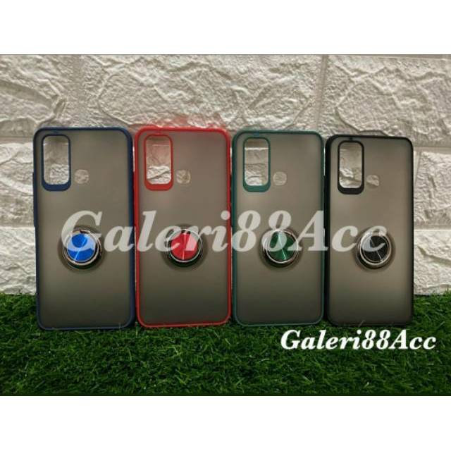 Vivo Y30 - Vivo Y50 Soft Case Dove Back Case พร้อมขาตั้ง Iring