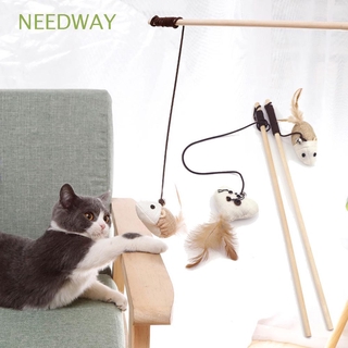 Needway ตุ๊กตาหนูของเล่นสําหรับแมว