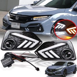 ไฟเดย์ไลท์ LED HONDA ซีวิค ไฟDRL Daylight ฮอนด้า CIVIC ปี 2019 - 2022 5 ประตู พร้อมชุดสายไฟ