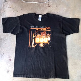 vtg.T-Shirt เสื้อวง TINSLEY ELLIS FIRE IT UP MADE IN EL SALVADOR Sz.XL 100% COTTON