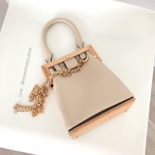 กระเป๋า Wooden clip bag