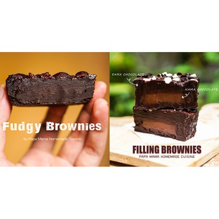 Mix Brownies (Fudgy+Filling) บราวนี่รุ่นผสม by Papa Mama Homemade Cuisine