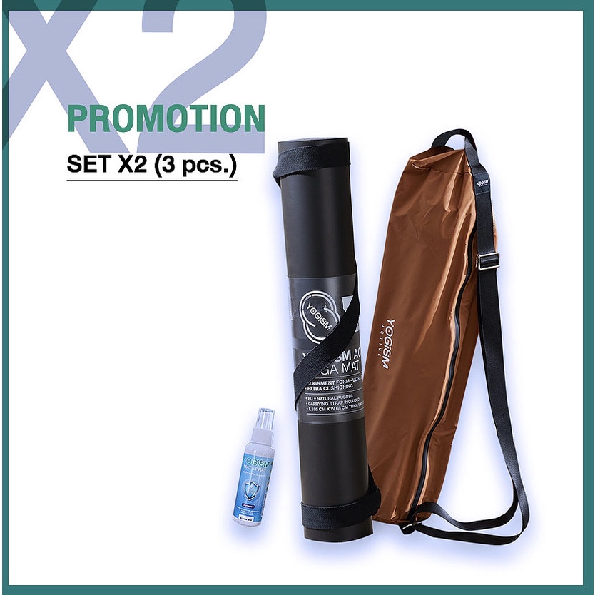 [Bundle set - X2] Yogism - Align form Mat & Yoga mat Bag