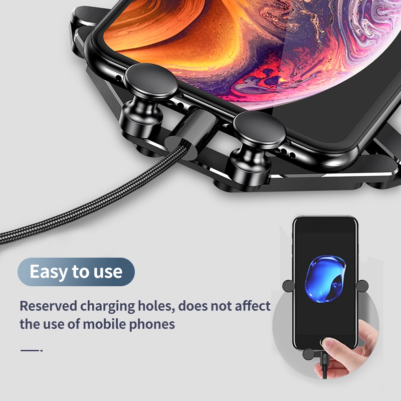 Oatsbasf ที่วางโทรศัพท์ในรถยนต์ ที่วางสมาร์ทโฟน ขาตั้งโทรศัพท์แรงโน้มถ่วงอัตโนมัติ - รูปที่ 6