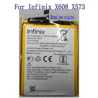 แบตเตอรี่ แท้ Infinix BL-39GX แบตเตอรี่สำหรับInfinix X608 X573โทรศัพท์มือถือ/3900MAh/4000MAh 3.85V ใหม่ ส่งตรงจาก กทม.