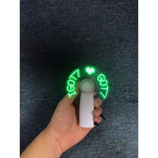 พัดลม LED IGOT7💚GOTราคา 129.-(ไม่แถมถ่าน)