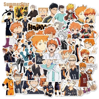 ดาวฤดูร้อน☋☆สติกเกอร์ ลายการ์ตูนอนิเมะ Haikyuu Graffiti Hinata Shoyo สําหรับติดตกแต่งกระเป๋าเดินทาง สเก็ตบอร์ด จํานวน 52 ชิ้น