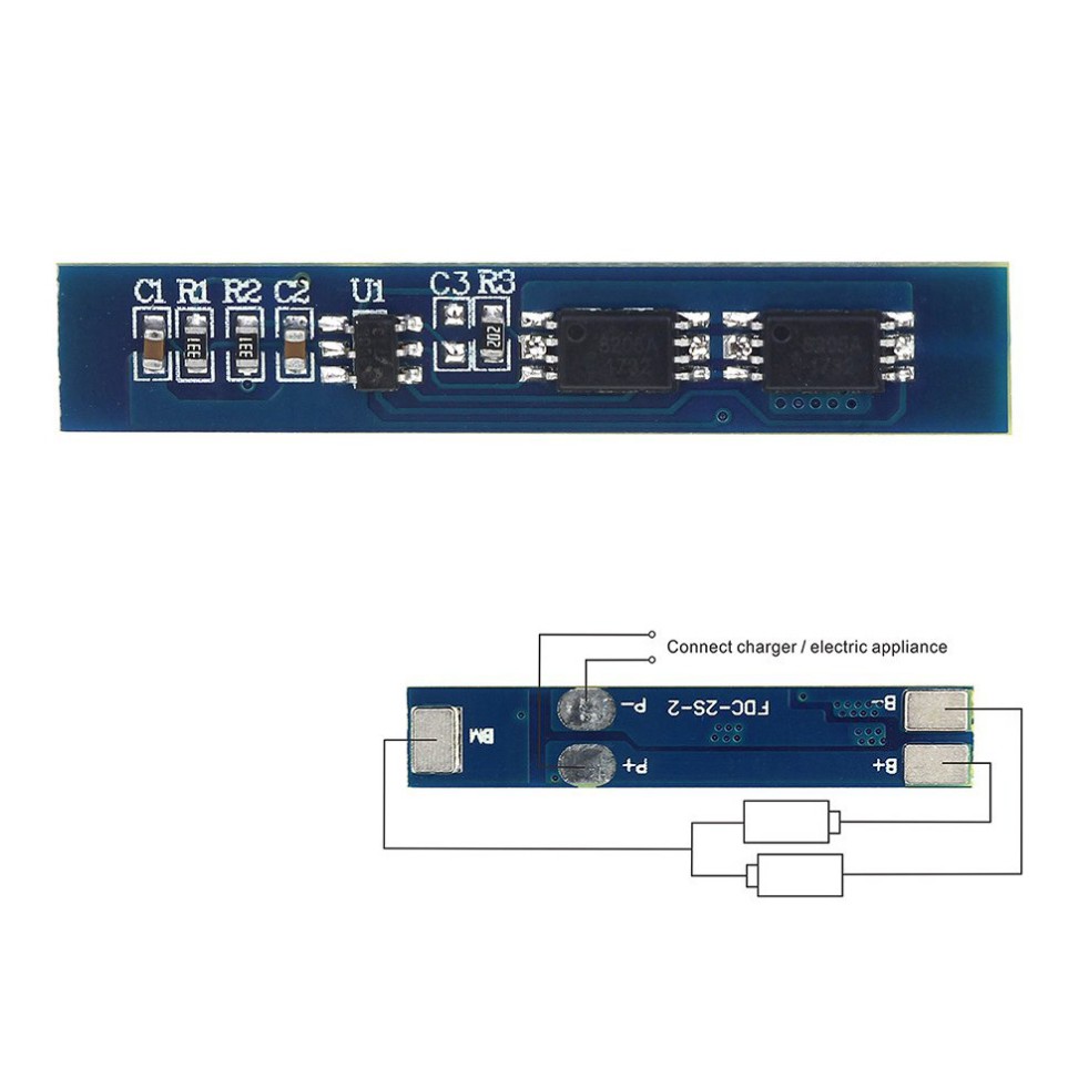 2s 3a li - ion lithium 7 . 4 v 8 . 4v 18650 แผ่นบอร์ดโมดูล bms pcm สําหรับชาร์จแบตเตอรี่ li -ion lipo cell pack