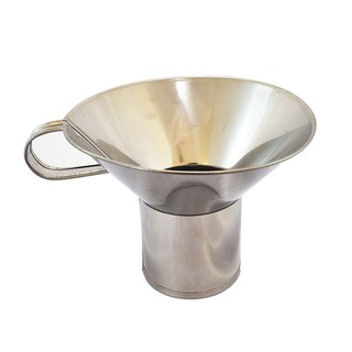 เอ็น.ที. กรวยกรอกอาหารสเตนเลส ขนาดใหญ่ NT Large size stainless steel funnel