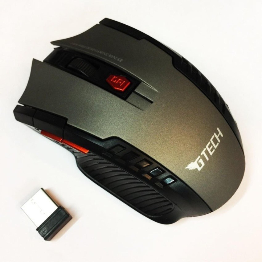 GTECH เมาส์ไร้สาย รุ่น GTWM9 WIRELESS MOUSE (สีดำ/เทา)