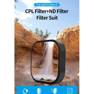 TELESIN ND8 ND16 ND32 CPL เลนส์ชุดกรองกรอบอลูมิเนียมสำหรับ GoPro Hero 9 กล้องแอ็คชั่น ND CPL เลนส์ Accessoreis