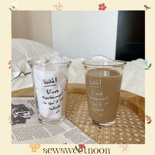 🌷sewsweetnoon🌷แก้วน้ำลาย Voila มีตัวอักษร 2 สี ขาว ดำ!
