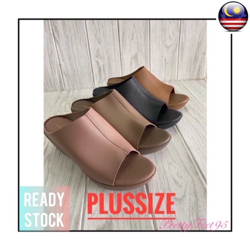 Prettyfeet95[ Size 10 ถึง 12 ] SUKIYA รองเท้าส้นเตารีดพลัสไซส์สําหรับผู้หญิง