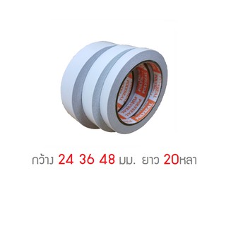 เทปกาวสองหน้าทิชชู่ Double sided tape Polyseal 24-48มิล ยาว 20หลา